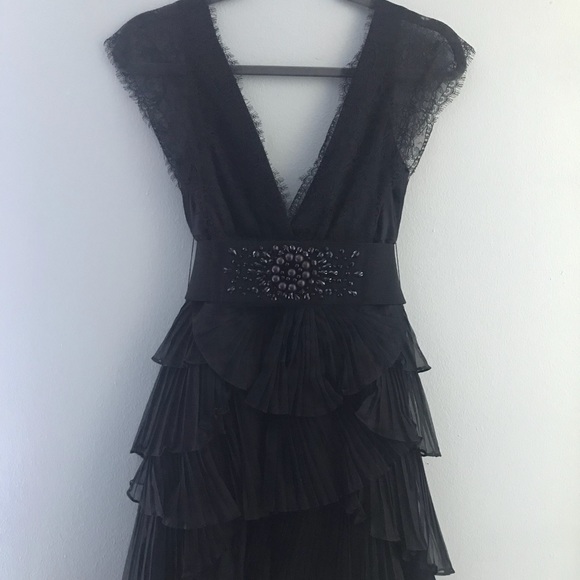 Black BCBG MAXAZRIA Dress Size 0 - Picture 2 of 8
